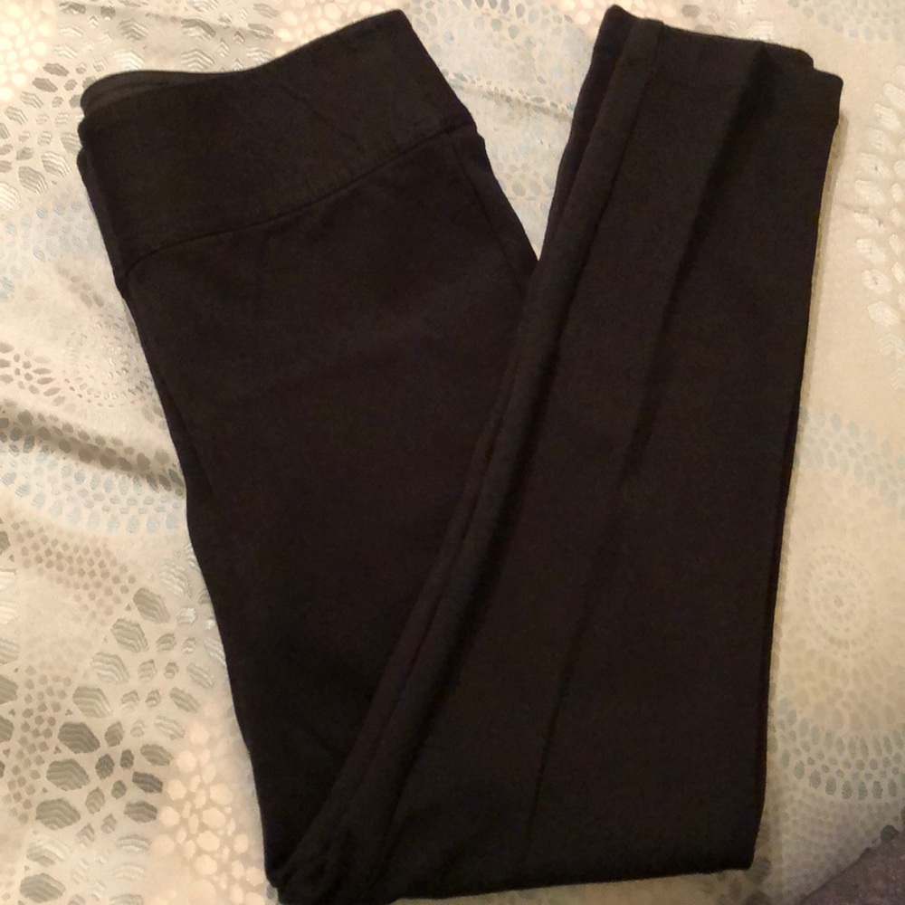 INC Black Stretch Cropped Pants
